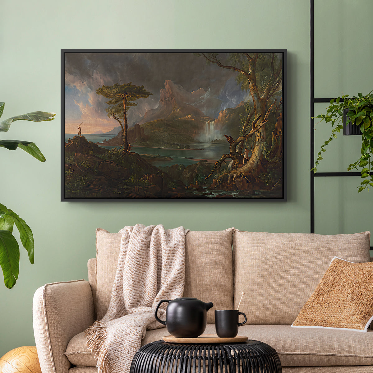 A Wild Scene, 1831-1832 - Floater Framed Canvas Print