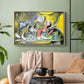 Still Life with Cat and Lobster, 1962 - Floater Framed Canvas Print
