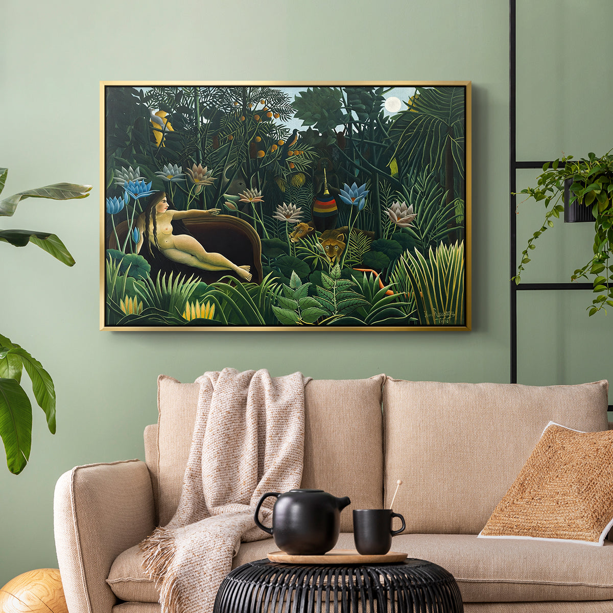 The Dream (Le Rêve), 1910 - Floater Framed Canvas Print