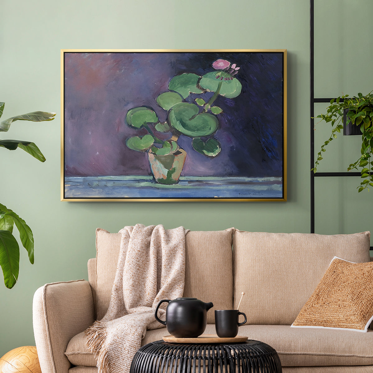 Geranium, 1909 - Floater Framed Canvas Print