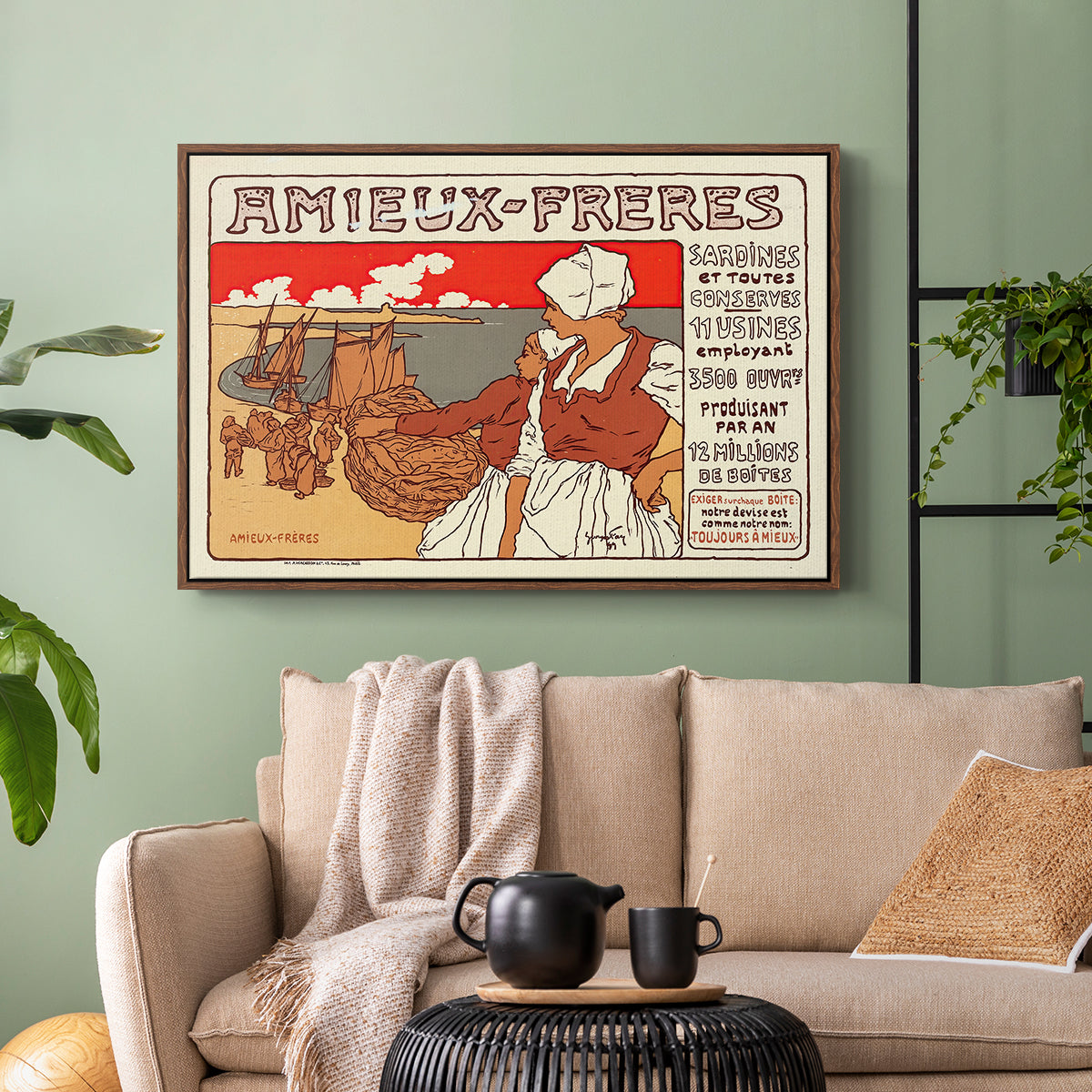 Amieux-Frères (Advertising Poster), 1899 - Floater Framed Canvas Print