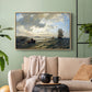 Fresh Breeze on the Norwegian Coast, 1876 - Floater Framed Canvas Print