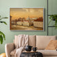The Riding School at Akershus Castle, 1846 - Floater Framed Canvas Print