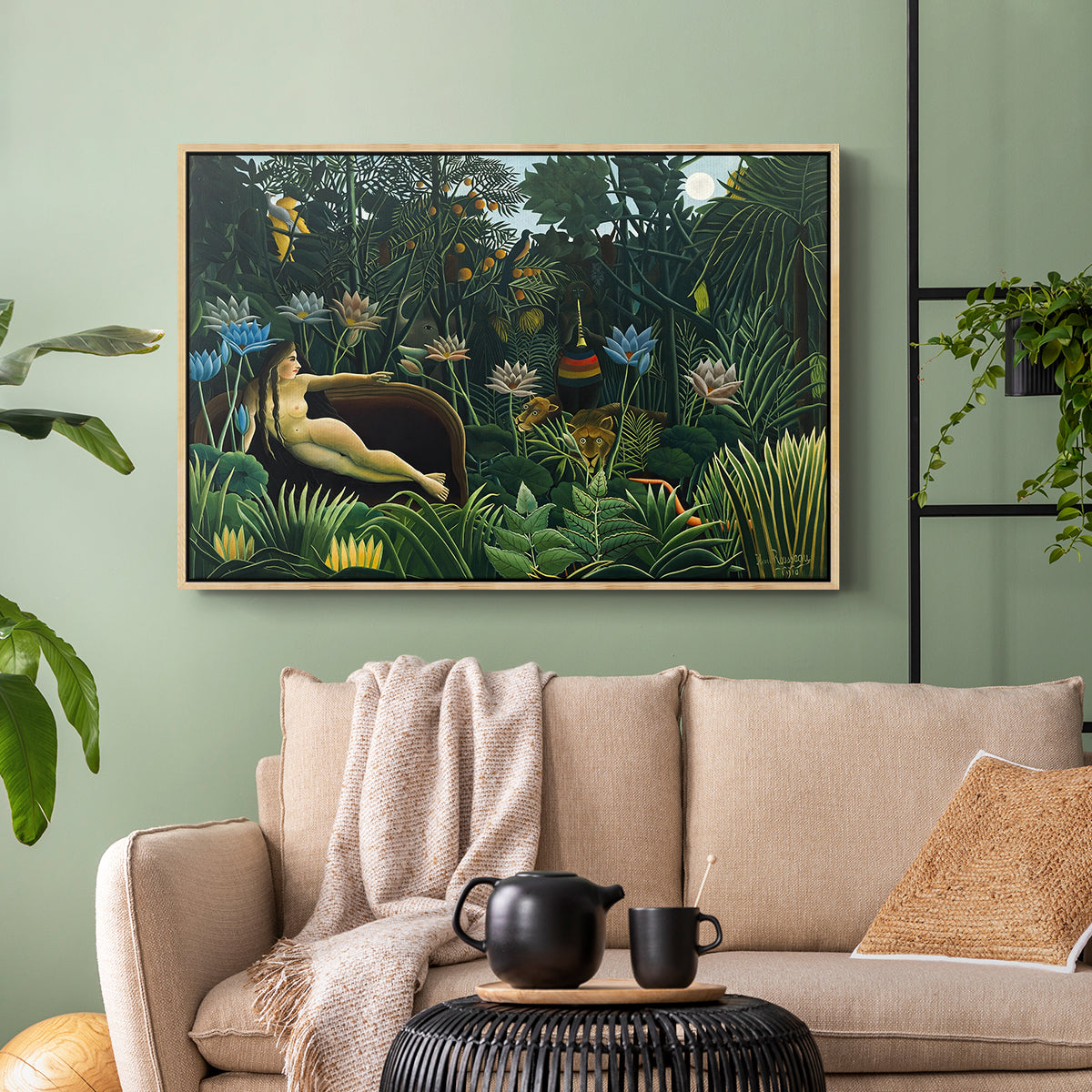 The Dream (Le Rêve), 1910 - Floater Framed Canvas Print