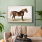 A Cart-Horse - Floater Framed Canvas Print