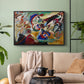 Fragment 2 for Composition VII, 1913 - Floater Framed Canvas Print