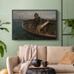 Fishermen from Rügen, 1882 - Floater Framed Canvas Print