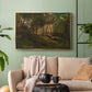 German Farm, 1859 - Floater Framed Canvas Print