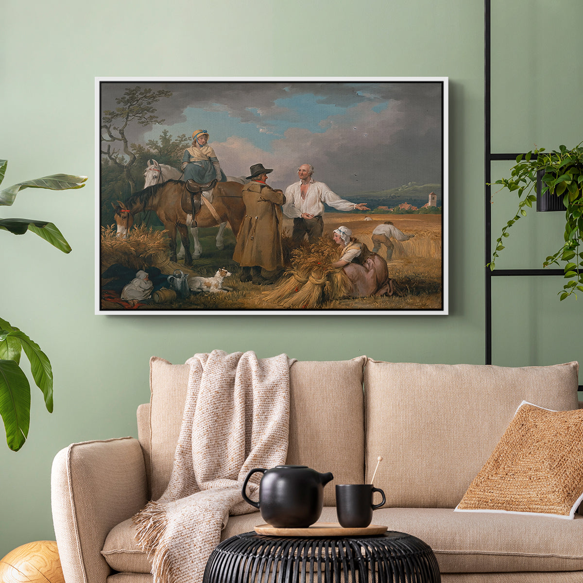 The Reapers, 1800 - Floater Framed Canvas Print