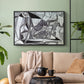 Goat's Skull, Bottle and Candle, 1952 - Floater Framed Canvas Print