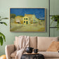 The Yellow House (The Street), 1888 - Floater Framed Canvas Print