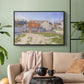 Gasometers at Clichy, 1886 - Floater Framed Canvas Print