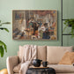 Roman Pilgrims, 1854 - Floater Framed Canvas Print
