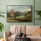 John Levett Hunting at Wychnor, Staffordshire, 1818 - Floater Framed Canvas Print
