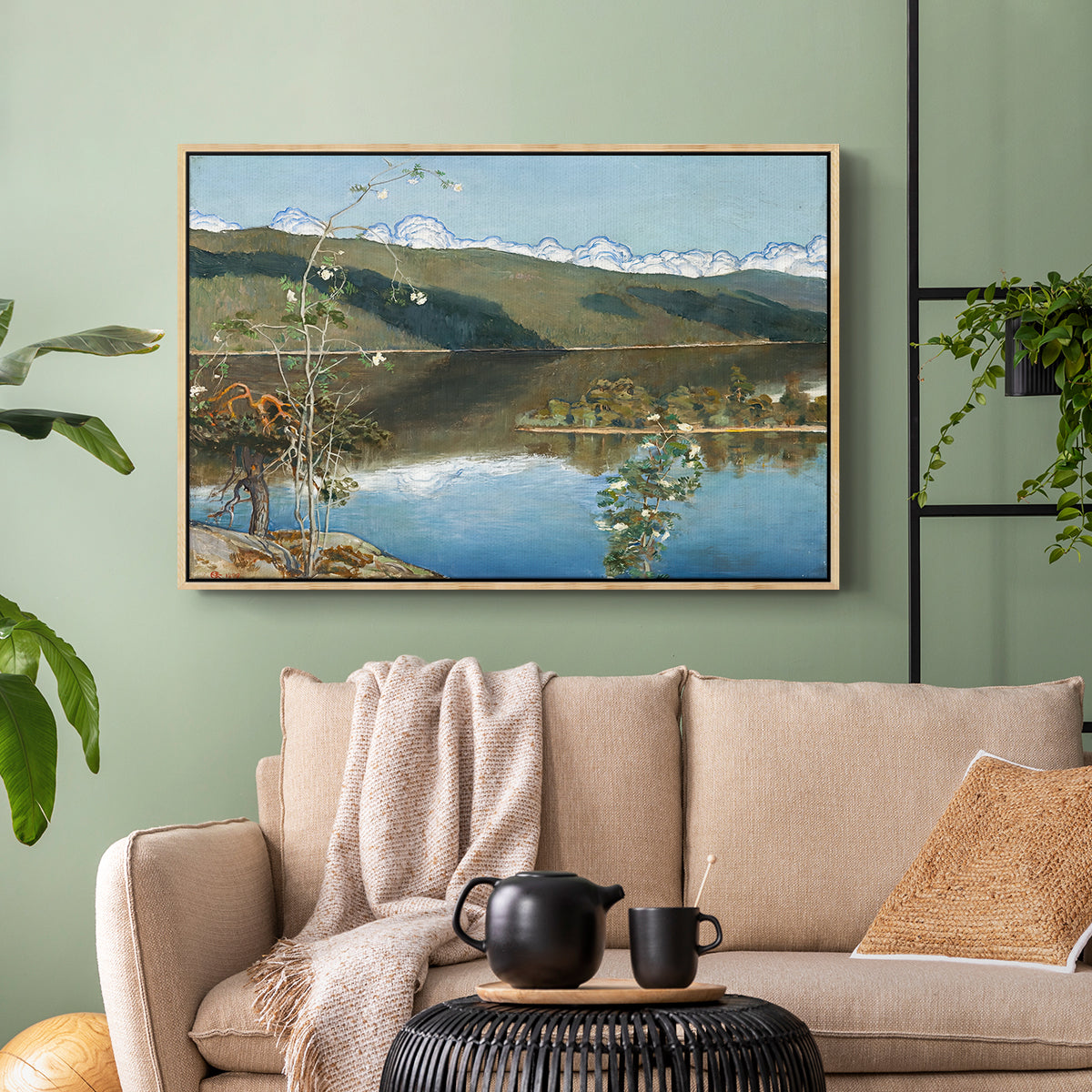 Thunderclouds on the Horizon, 1897 - Floater Framed Canvas Print