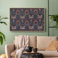 Snakeshead (Printed Textile), c. 1876 - Floater Framed Canvas Print