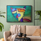 Celestial Cat - Floater Framed Canvas Print