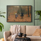 The Woodman and his Children, 1886 - Floater Framed Canvas Print