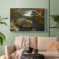 By the Mill Pond (En Mølledam), 1850 - Floater Framed Canvas Print