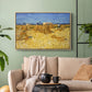Wheat Field with Sheaves (Harvest in Provence), 1888 - Floater Framed Canvas Print