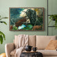 Campfire, Adirondacks, 1892 - Floater Framed Canvas Print