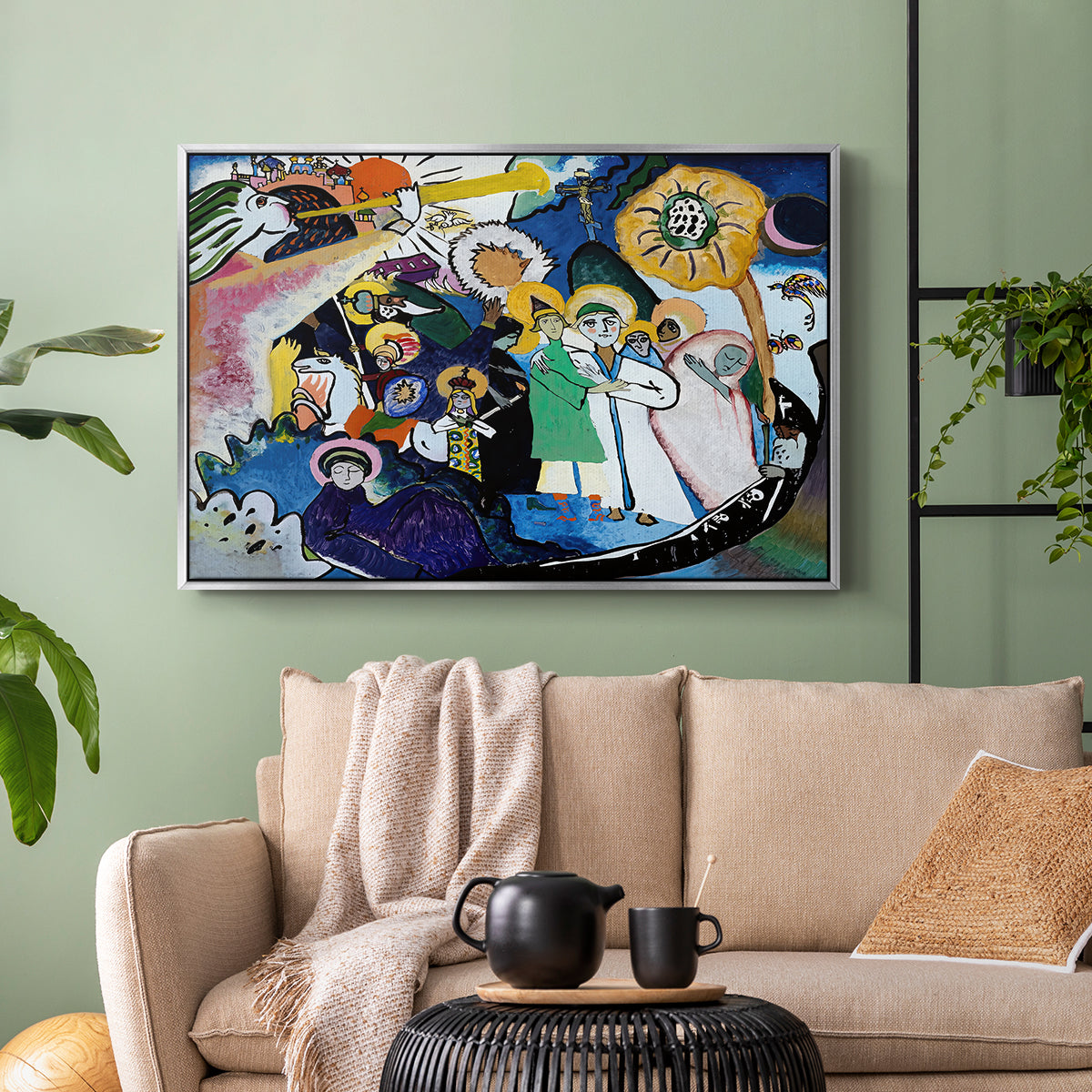 All Saints Day I, 1911 - Floater Framed Canvas Print