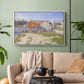 Gasometers at Clichy, 1886 - Floater Framed Canvas Print