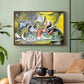 Still Life with Cat and Lobster, 1962 - Floater Framed Canvas Print