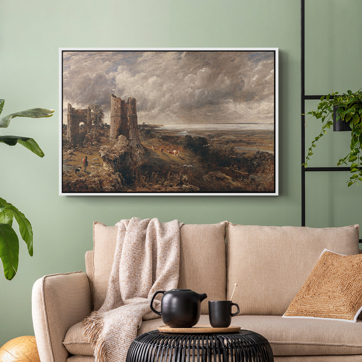 Hadleigh Castle, Mouth of Thames, c. 1829 - Floater Framed Canvas Print