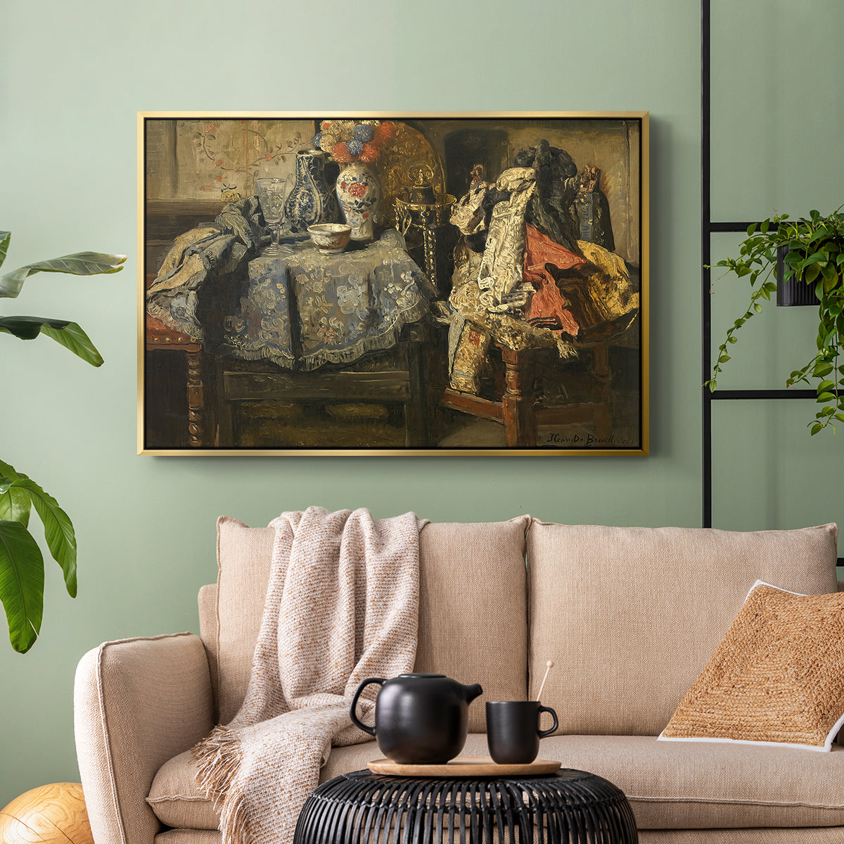 Still Life Requisites, 1885 - Floater Framed Canvas Print