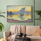 The Port at Sunset, Opus 236, Saint Tropez, 1892 - Floater Framed Canvas Print