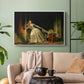 The Stolen Kiss (Le Baiser à la dérobée), c. 1788 - Floater Framed Canvas Print