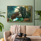 Campfire, Adirondacks, 1892 - Floater Framed Canvas Print