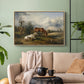 Two Horses on the Pasture, c. 1825 - Floater Framed Canvas Print