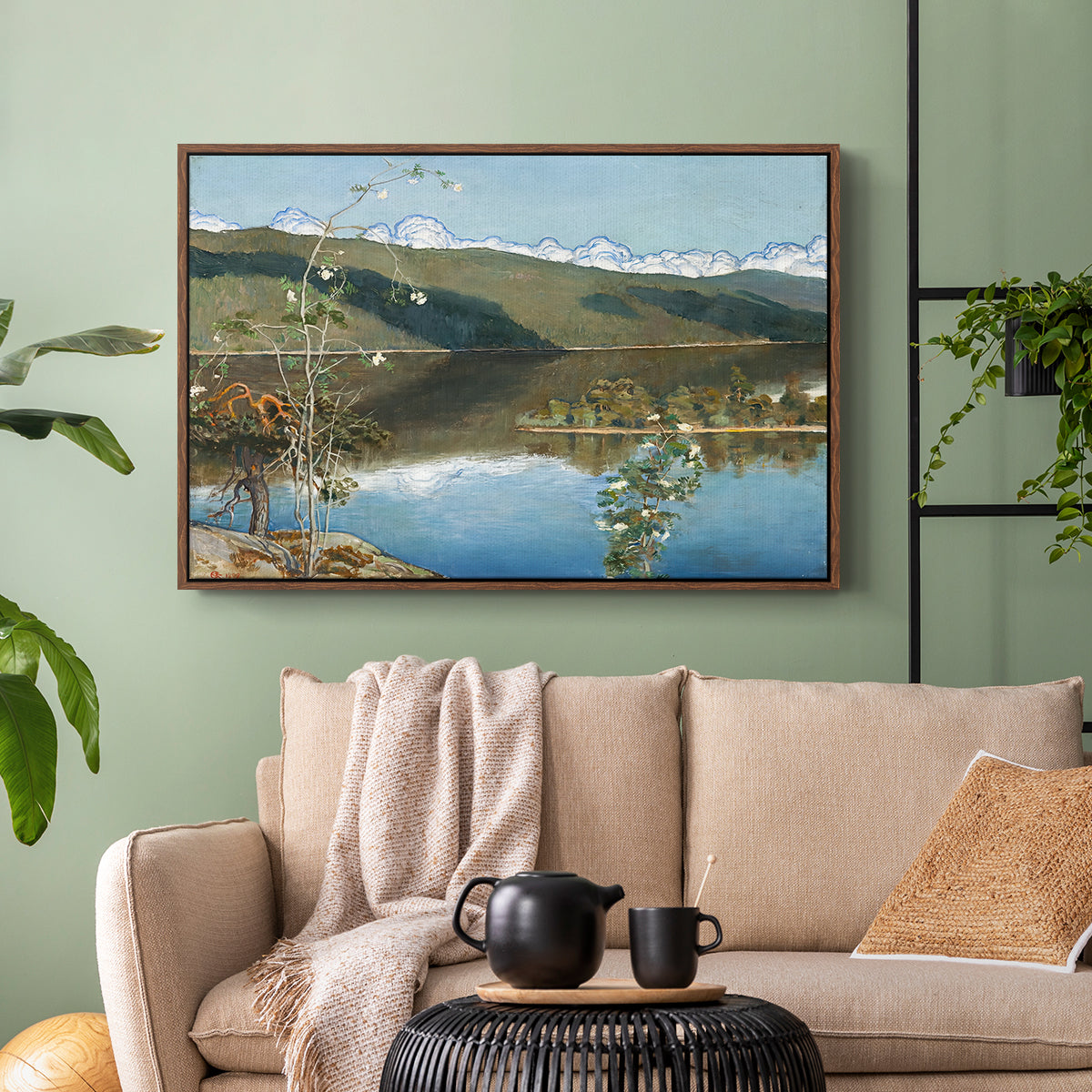 Thunderclouds on the Horizon, 1897 - Floater Framed Canvas Print