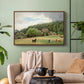 Farm with Grazing Cows (Bondegård med beitende kuer), 1892 - Floater Framed Canvas Print