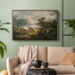 Young Peasant Couple Resting in the Field, 1829 - Floater Framed Canvas Print