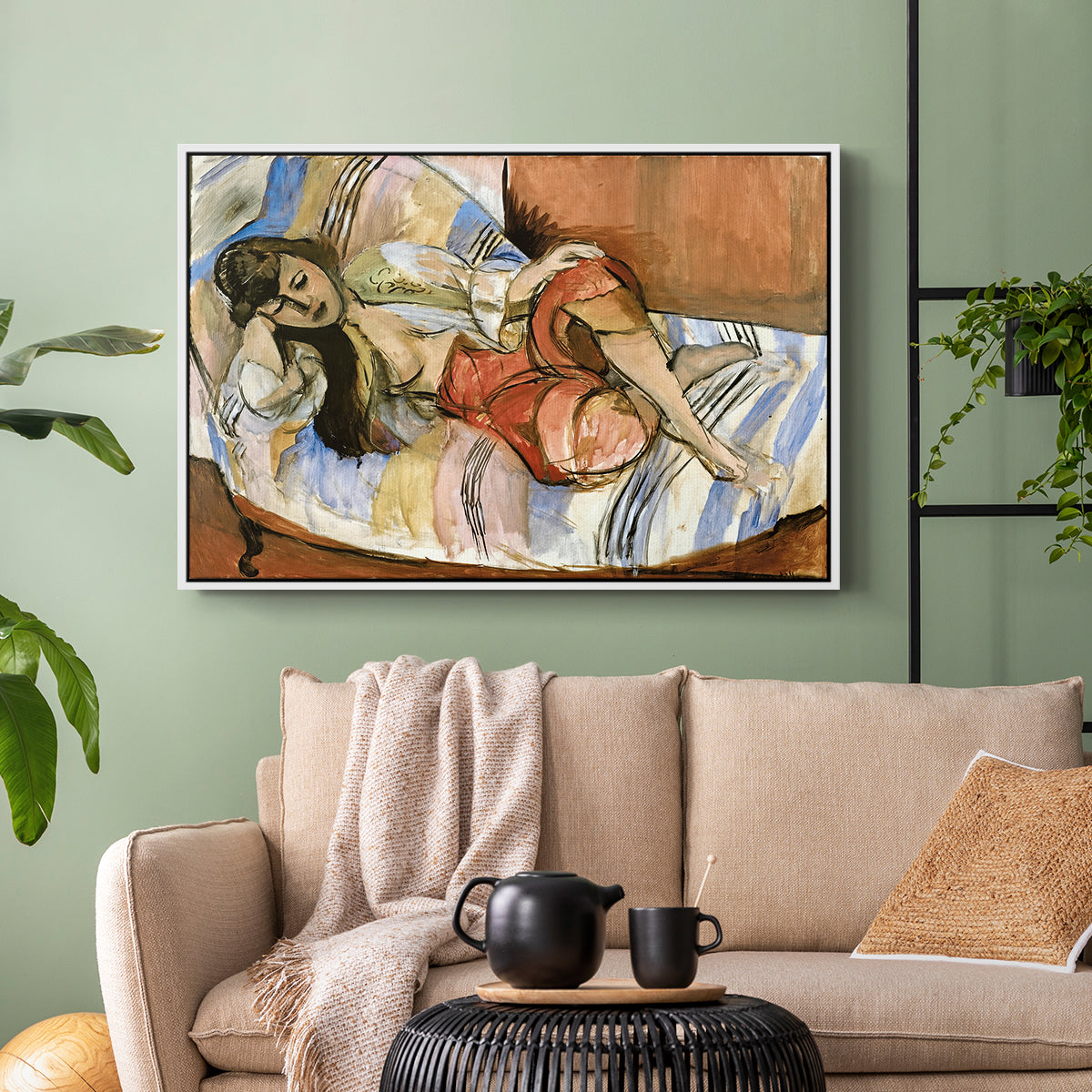 Odalisque, 1923 - Floater Framed Canvas Print