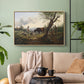 Shepherd with Billy Goat, c. 1830 - Floater Framed Canvas Print