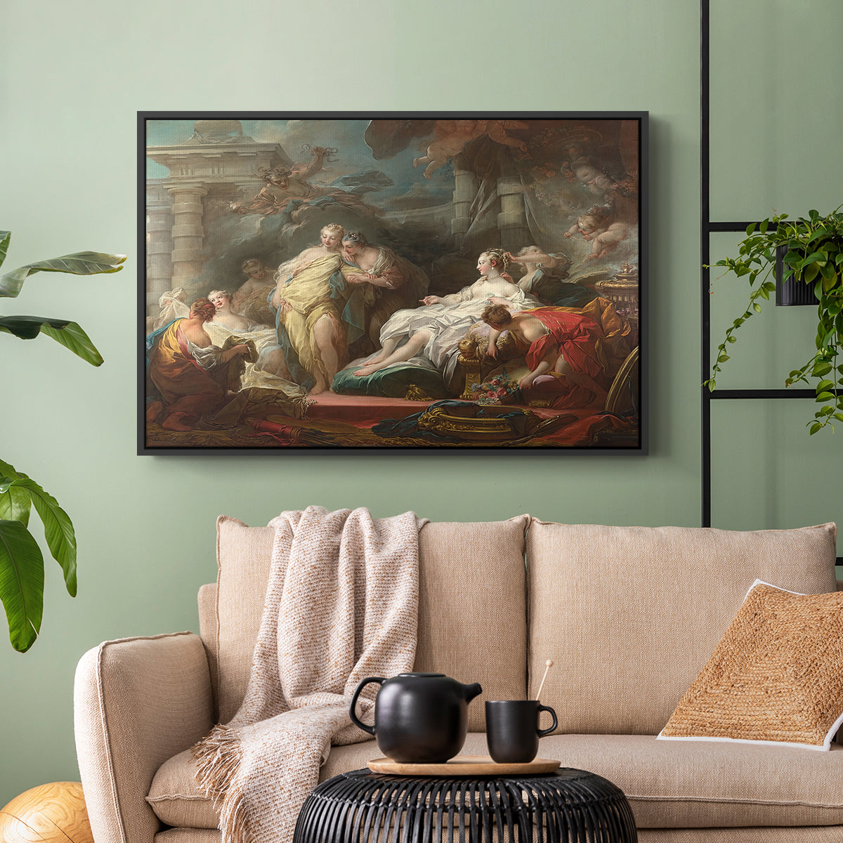 Psyche Showing Her Sisters Her Gifts from Cupid, 1753 - Floater Framed Canvas Print