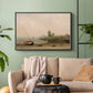 The Stranded Boat, 1863 - Floater Framed Canvas Print
