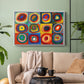 Color Study: Squares with Concentric Circles, 1913 - Floater Framed Canvas Print