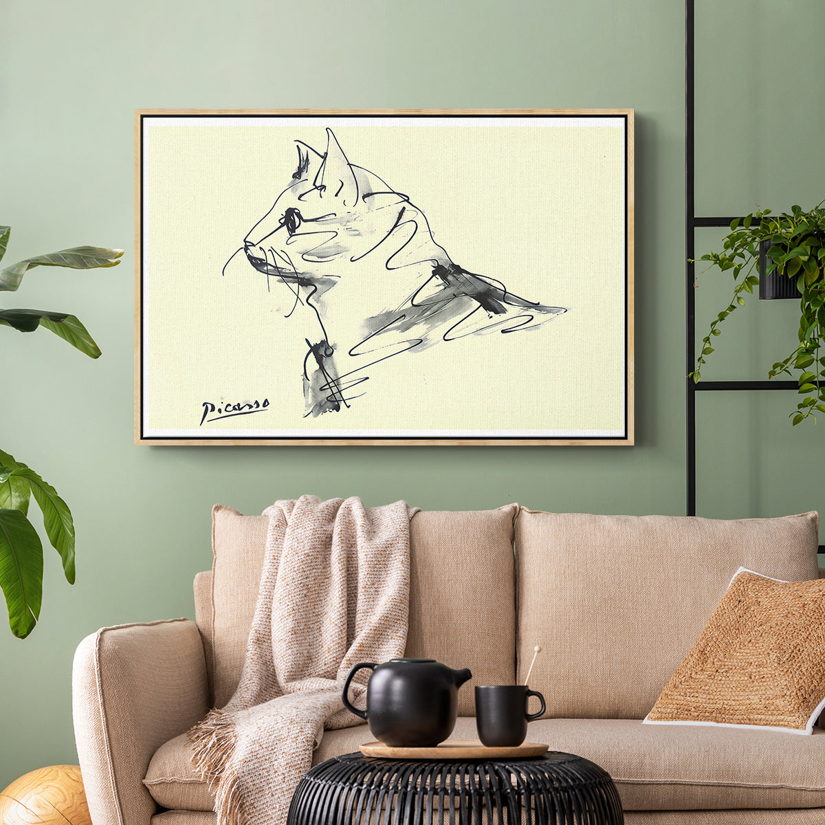 Cat (Le chat), c. 1961 - Floater Framed Canvas Print