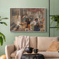 Roman Pilgrims, 1854 - Floater Framed Canvas Print