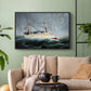 A Ship in the Storm, c. 1899 - Floater Framed Canvas Print