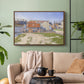 Gasometers at Clichy, 1886 - Floater Framed Canvas Print