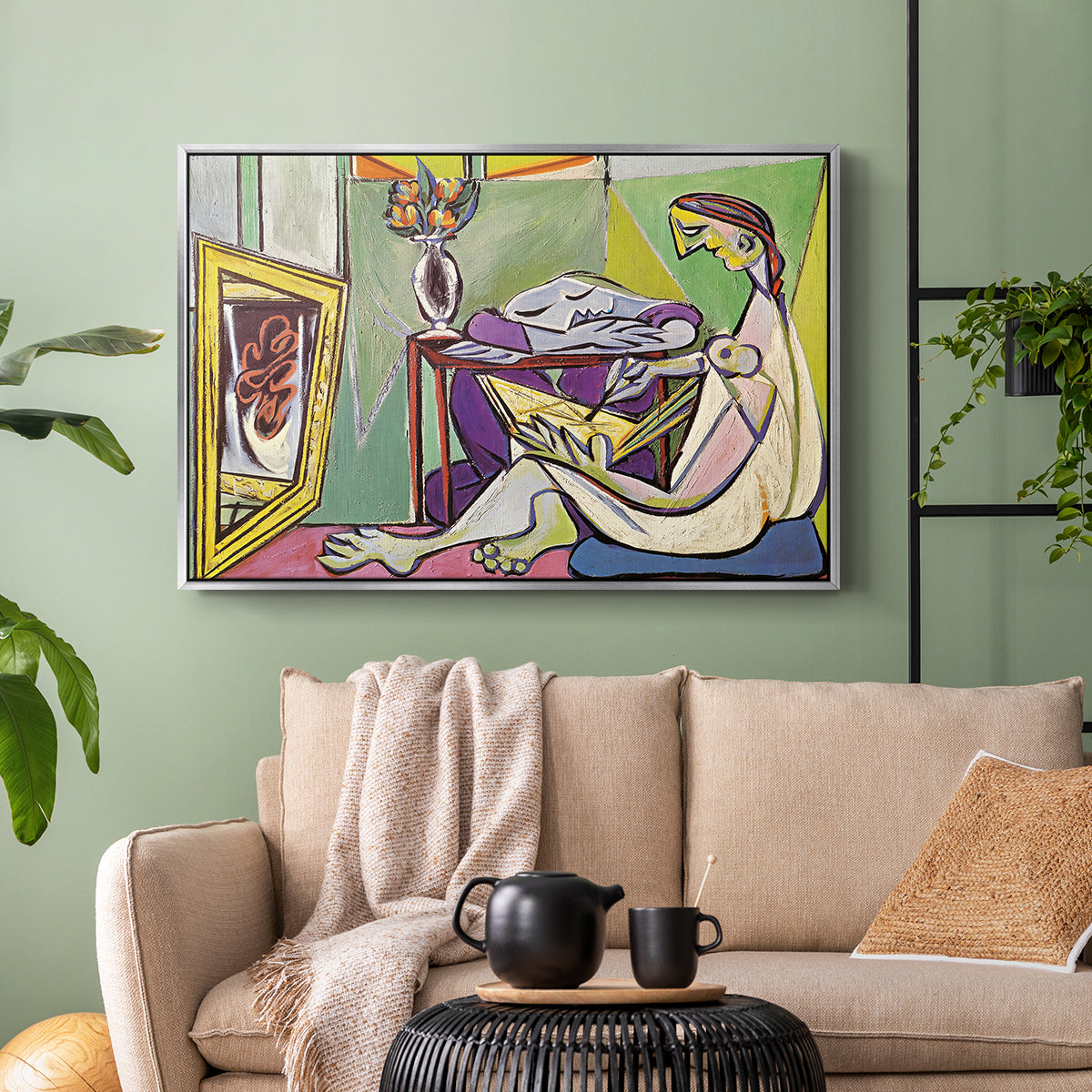 The Muse, 1935 - Floater Framed Canvas Print