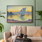 The Port at Sunset, Opus 236, Saint Tropez, 1892 - Floater Framed Canvas Print