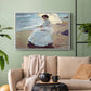 Clotilde on the Beach, 1904 - Floater Framed Canvas Print