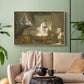 The Visit to the Nursery, c. 1775 - Floater Framed Canvas Print